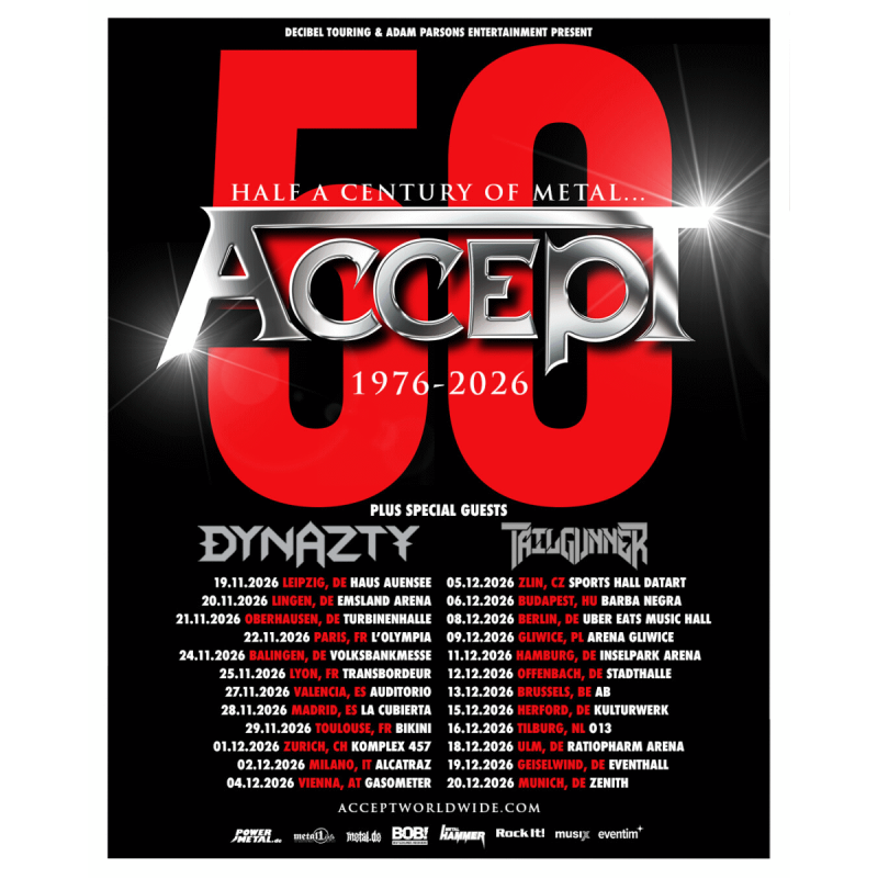Accept Tour Poster 2026