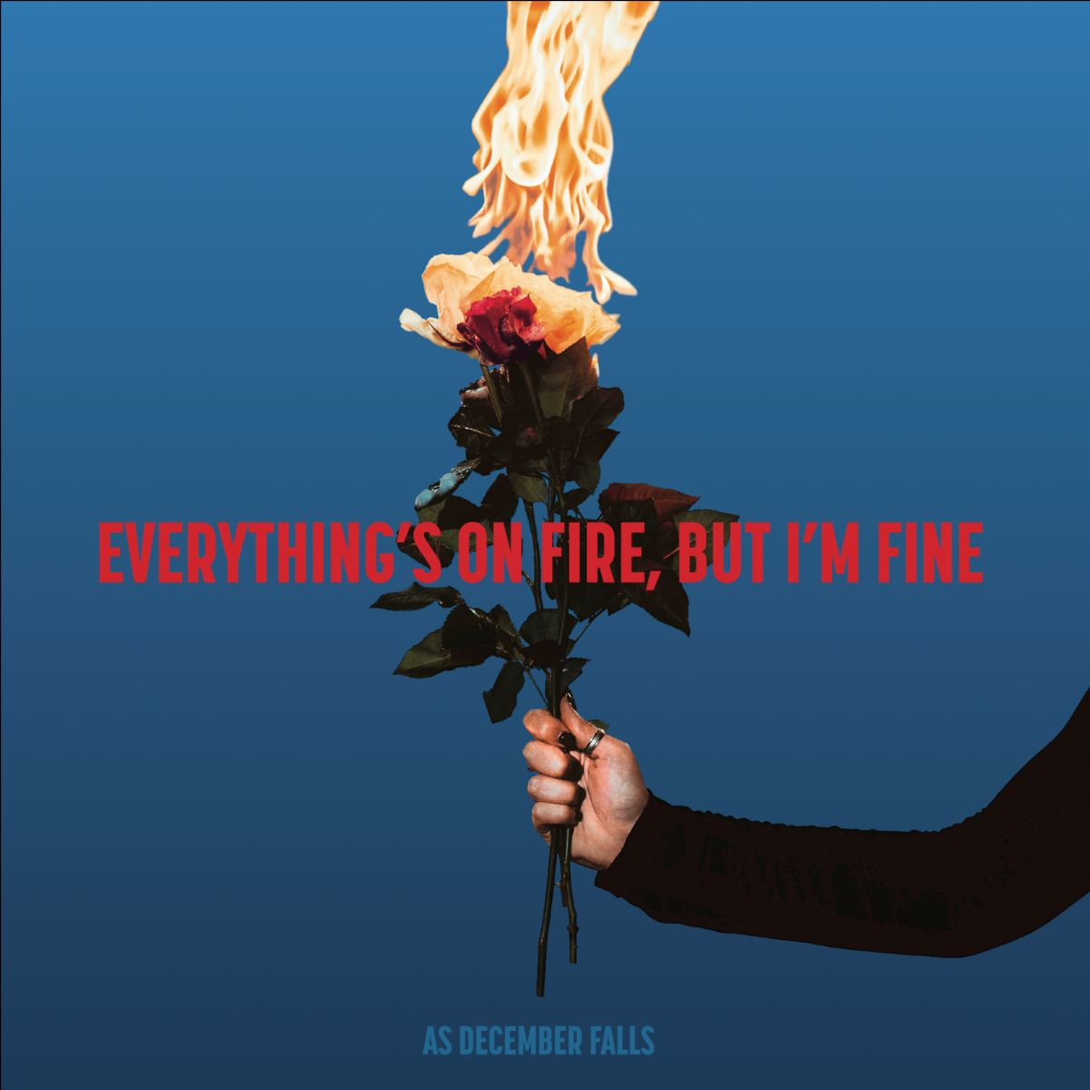 As December Falls - Everything's On Fire But I'm Fine Cover