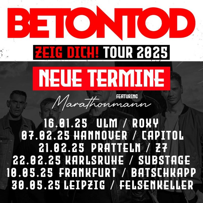 Betontod Tour Poster 2025 neu