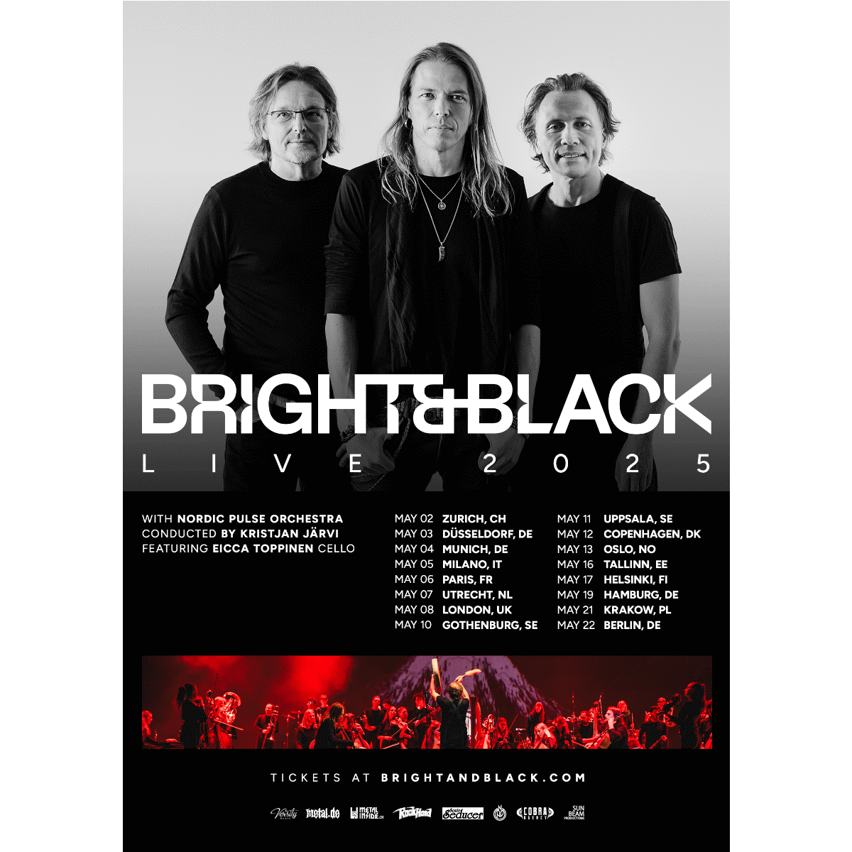 Bright & Black Tour Poster 2025 news