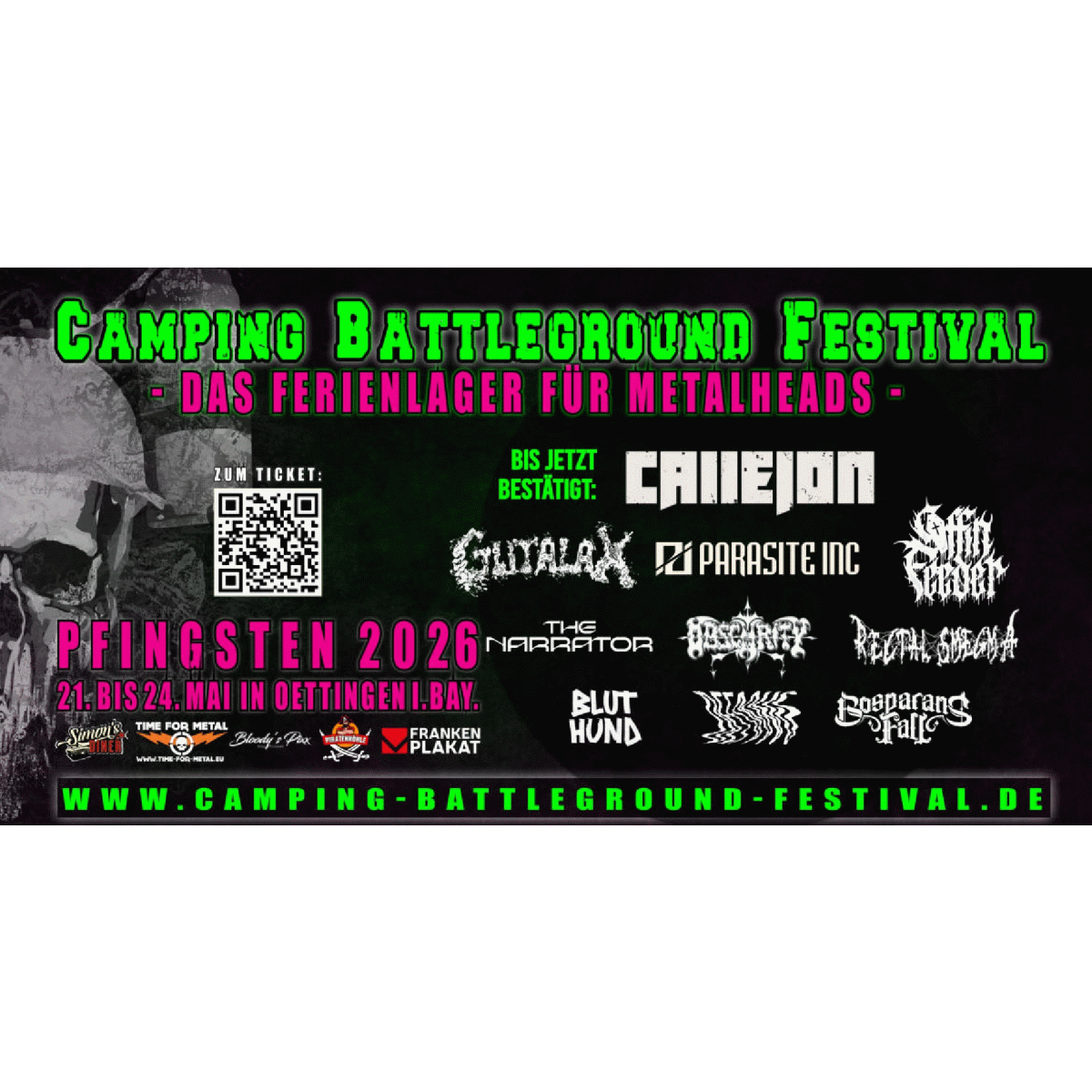 Camping Battleground Festival 2026 Banner