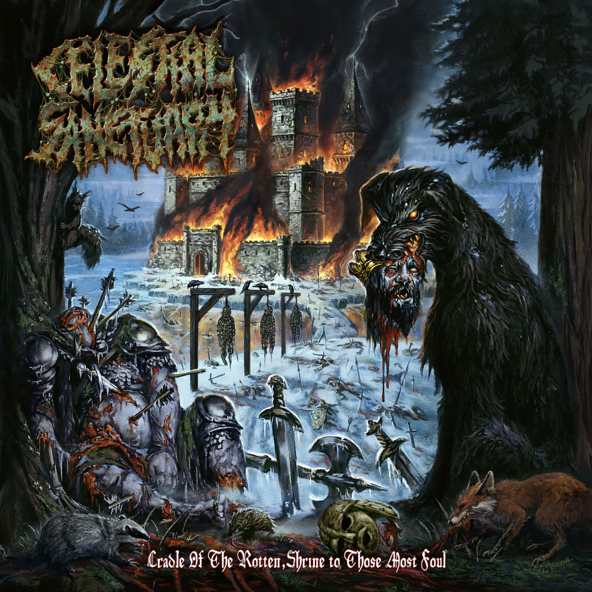 Celestial Sanctuary - Cradle Of The Rotten, Shrine To Those Most Foul Cover