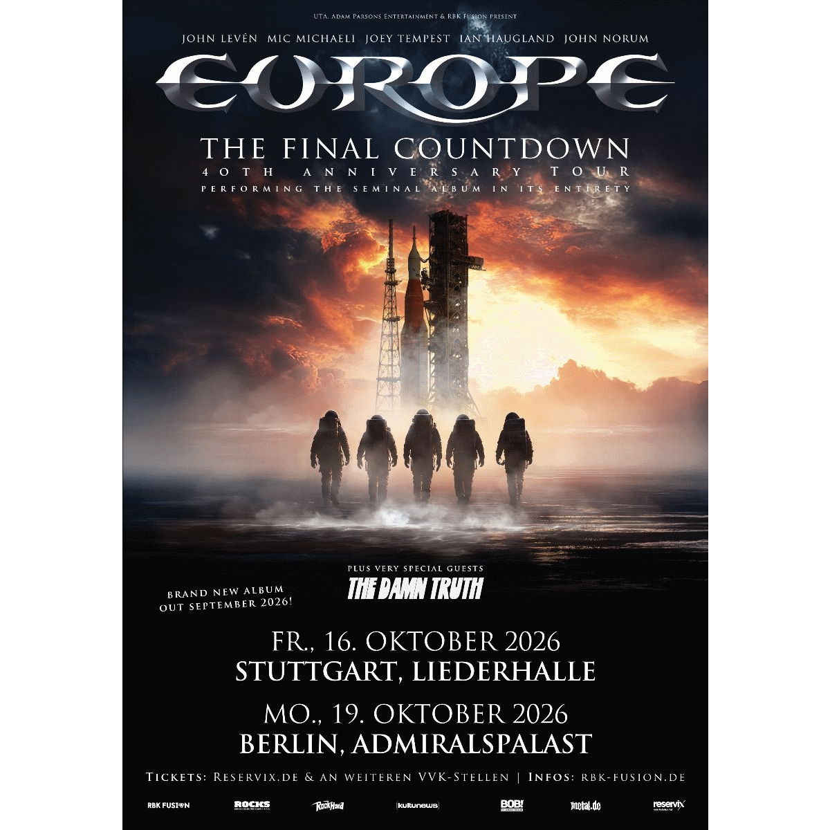 Europe Tourposter 2026
