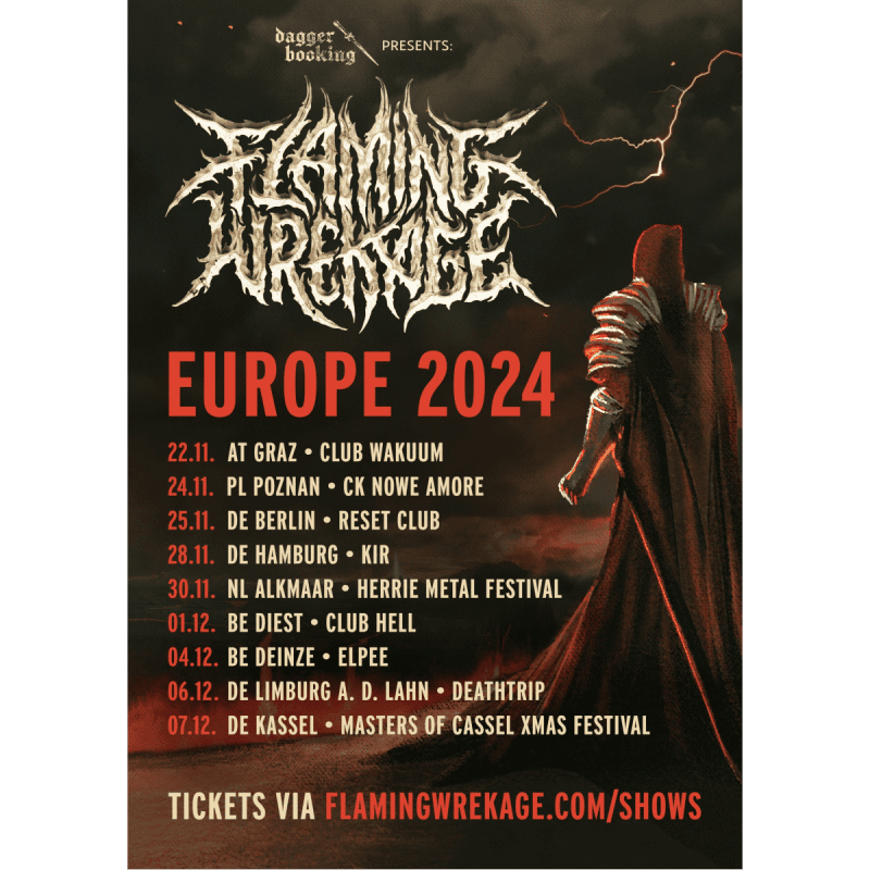 Flaming Wrekage Tour Poster 2024