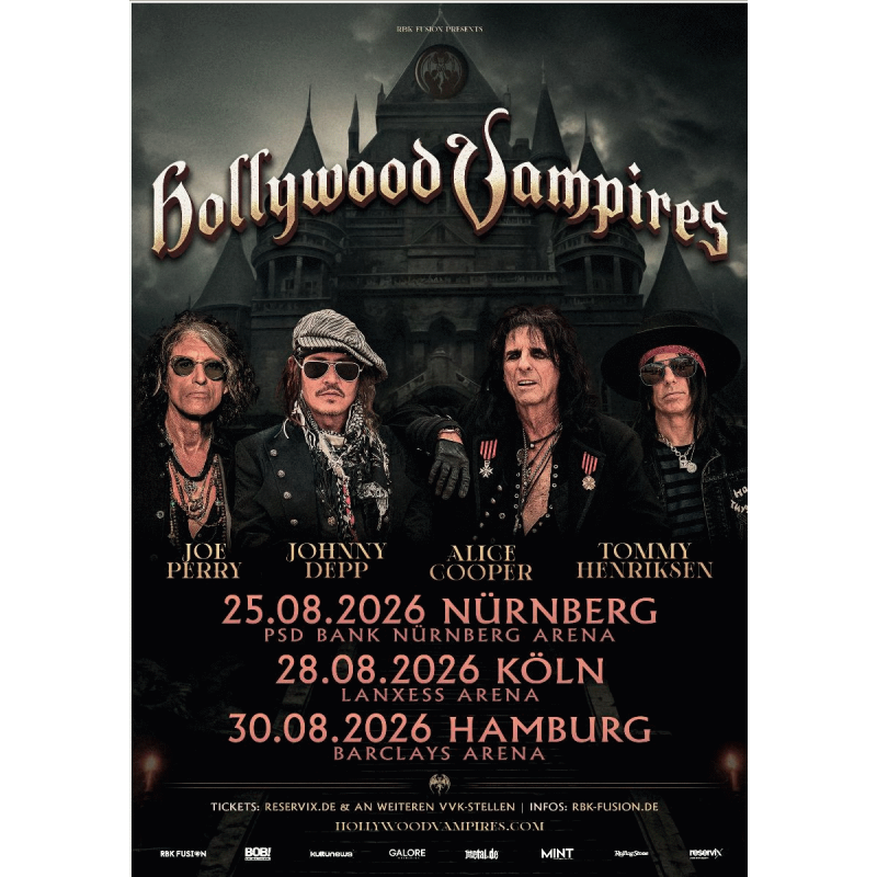 Hollywood Vampires Tour Poster 2026