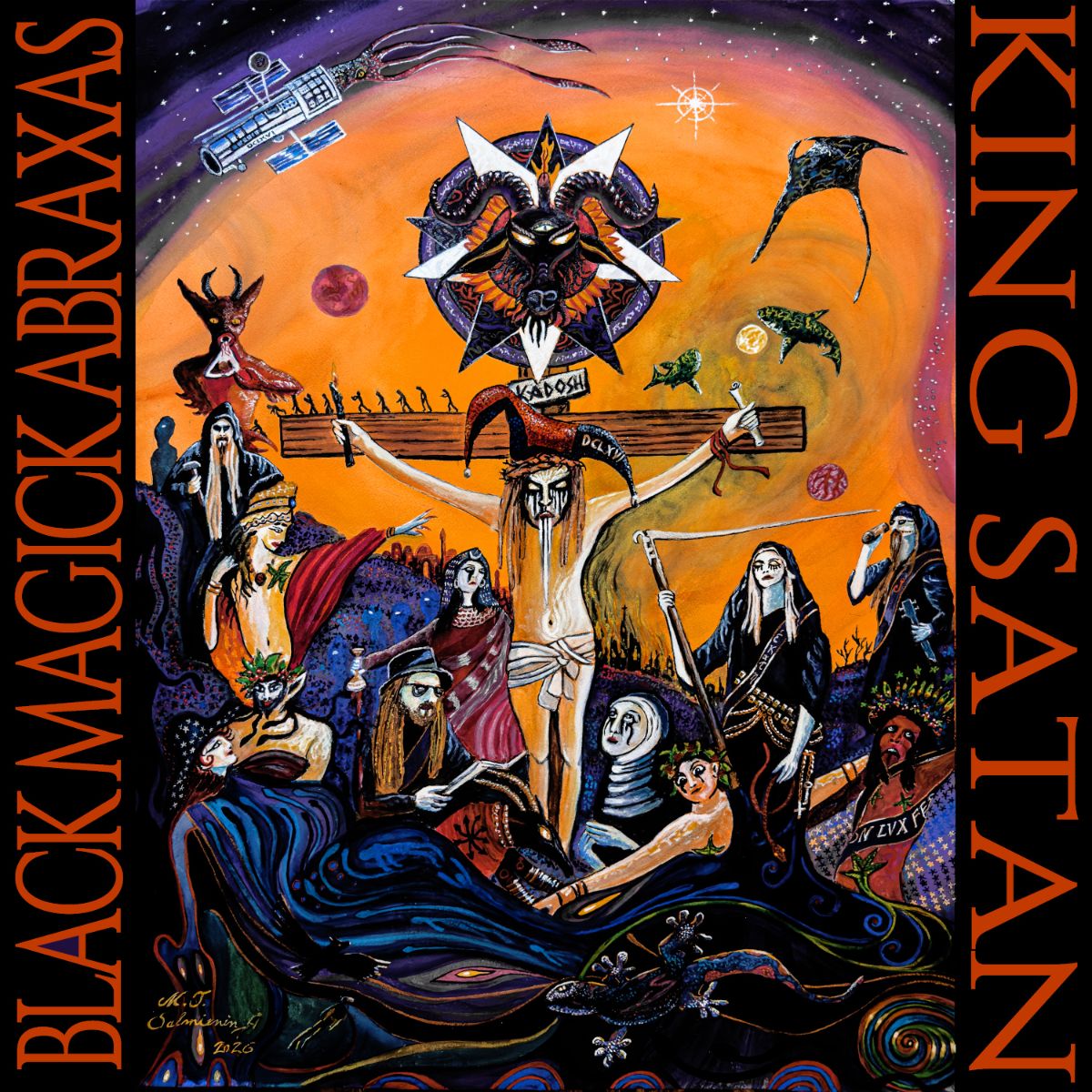 King Satan - Black Magick Abraxas Cover
