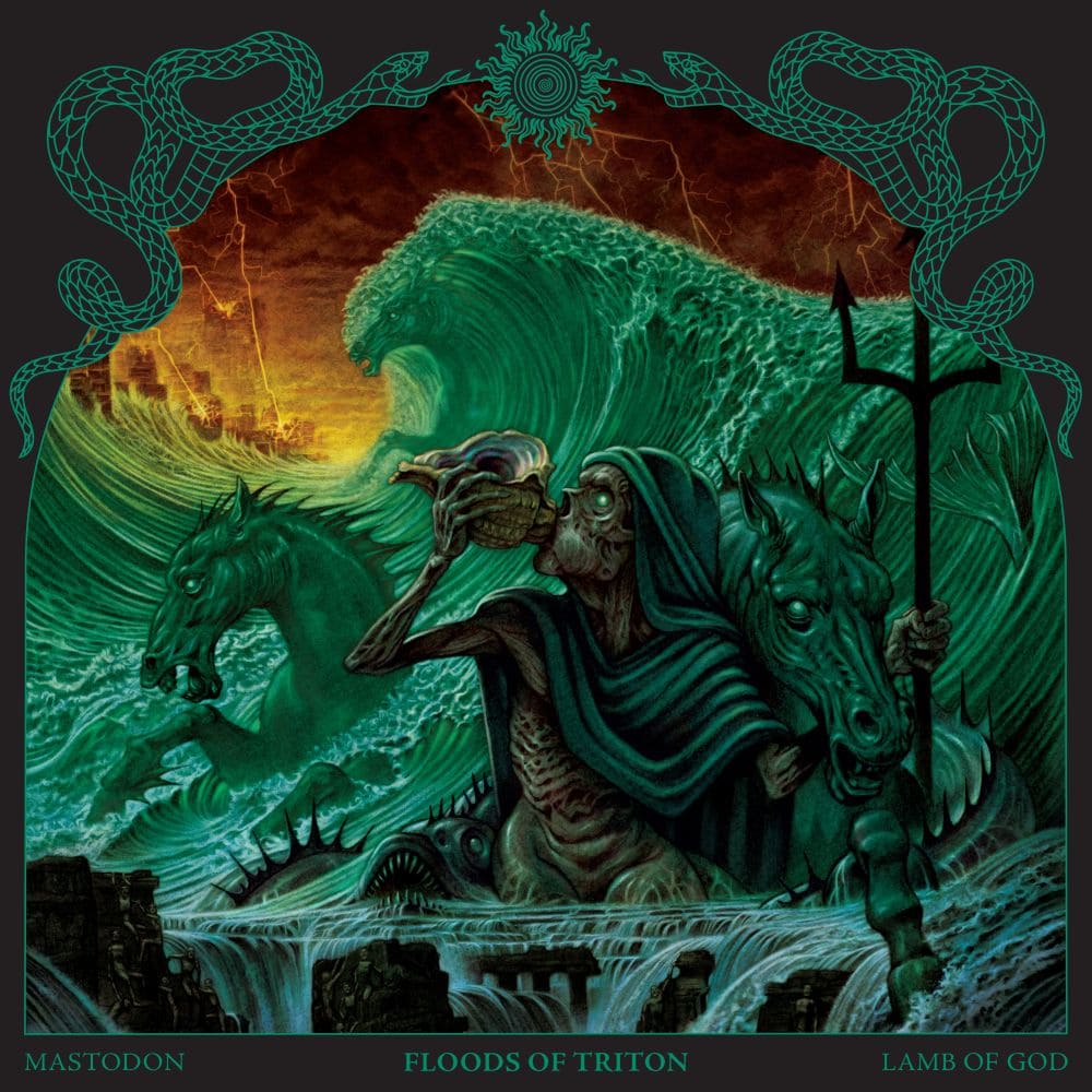 Das Artwork von "Mastodon Lamb of God - Floods Of Triton"