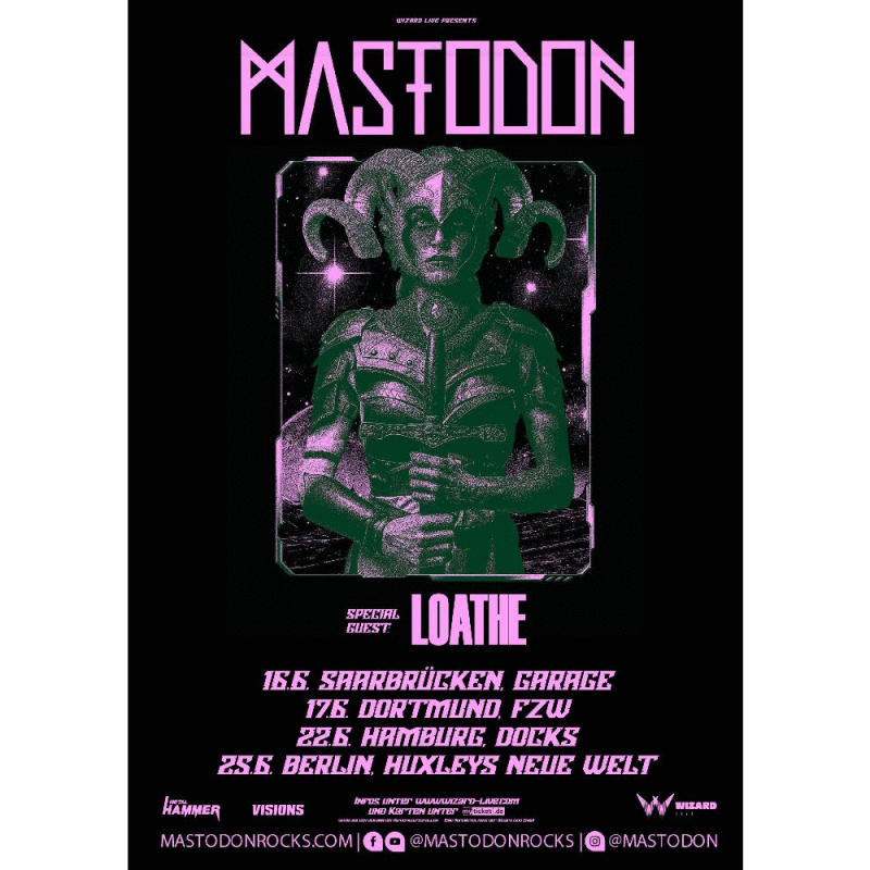 Mastodon Tour Poster 2026