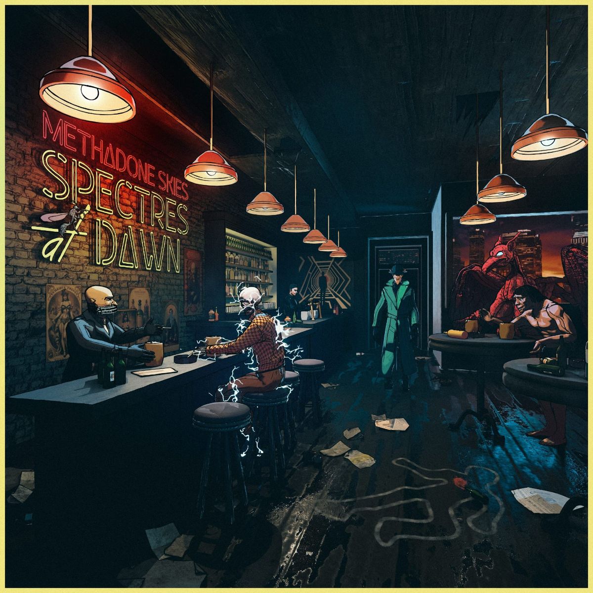 Das Artwork von "Methadone Skies - Spectres At Dawn"