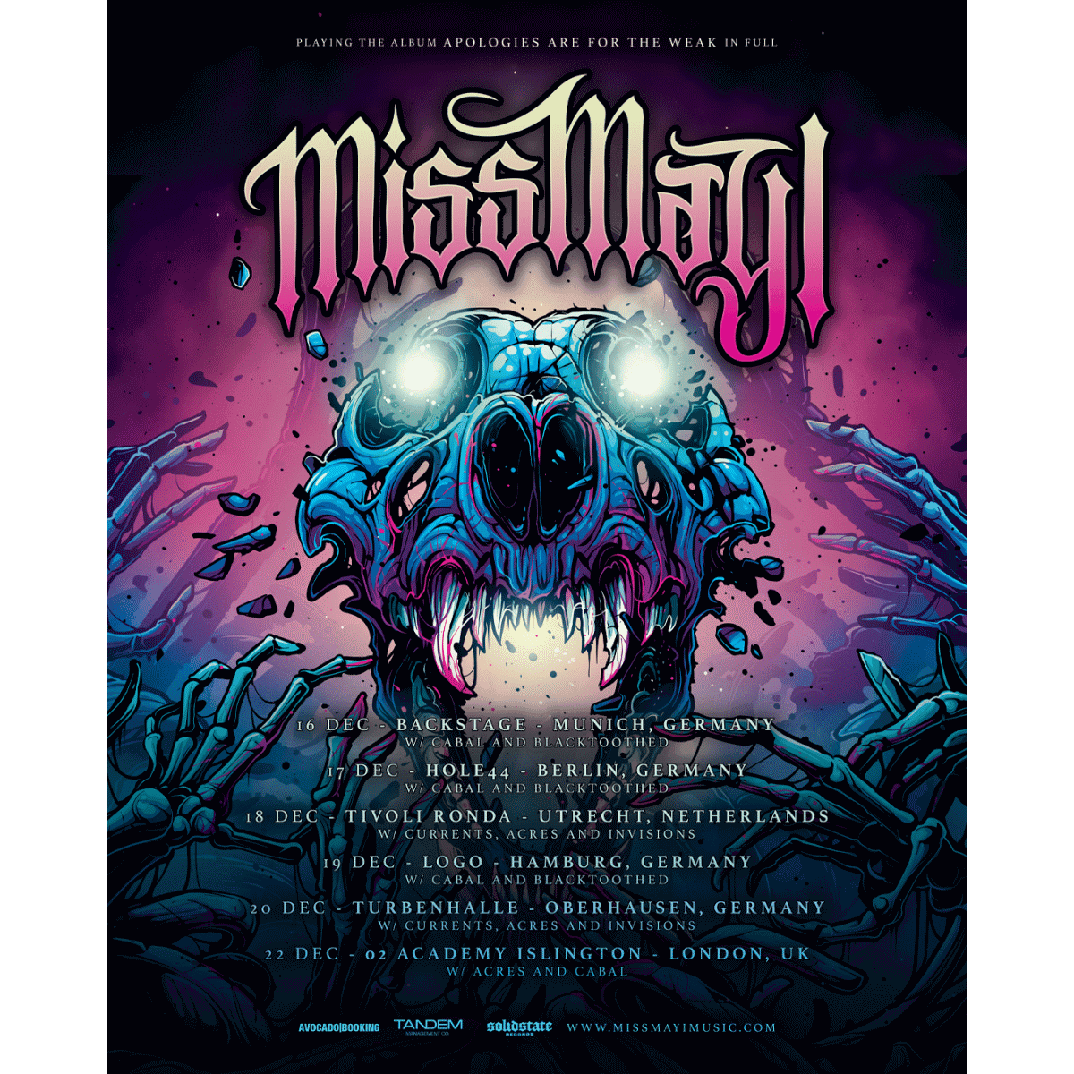 Miss May I - Tour Poster 2024