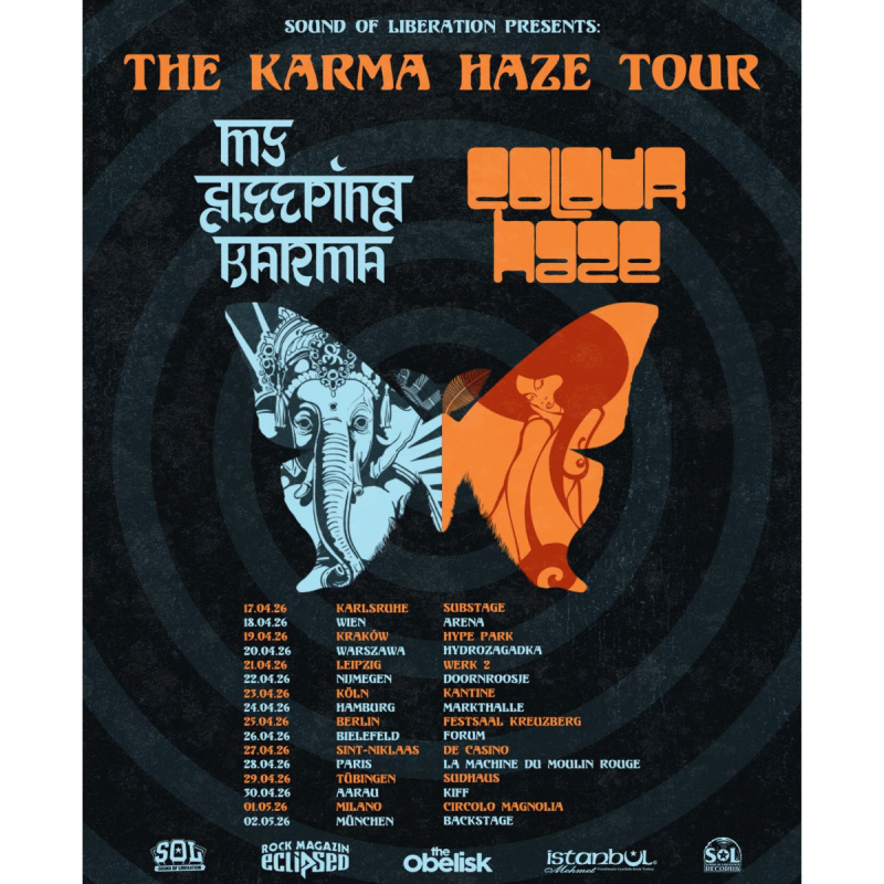 My Sleeping Karma - Colour Haze Tour Poster 2026