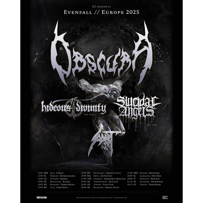 Obscura Tour poster 2025
