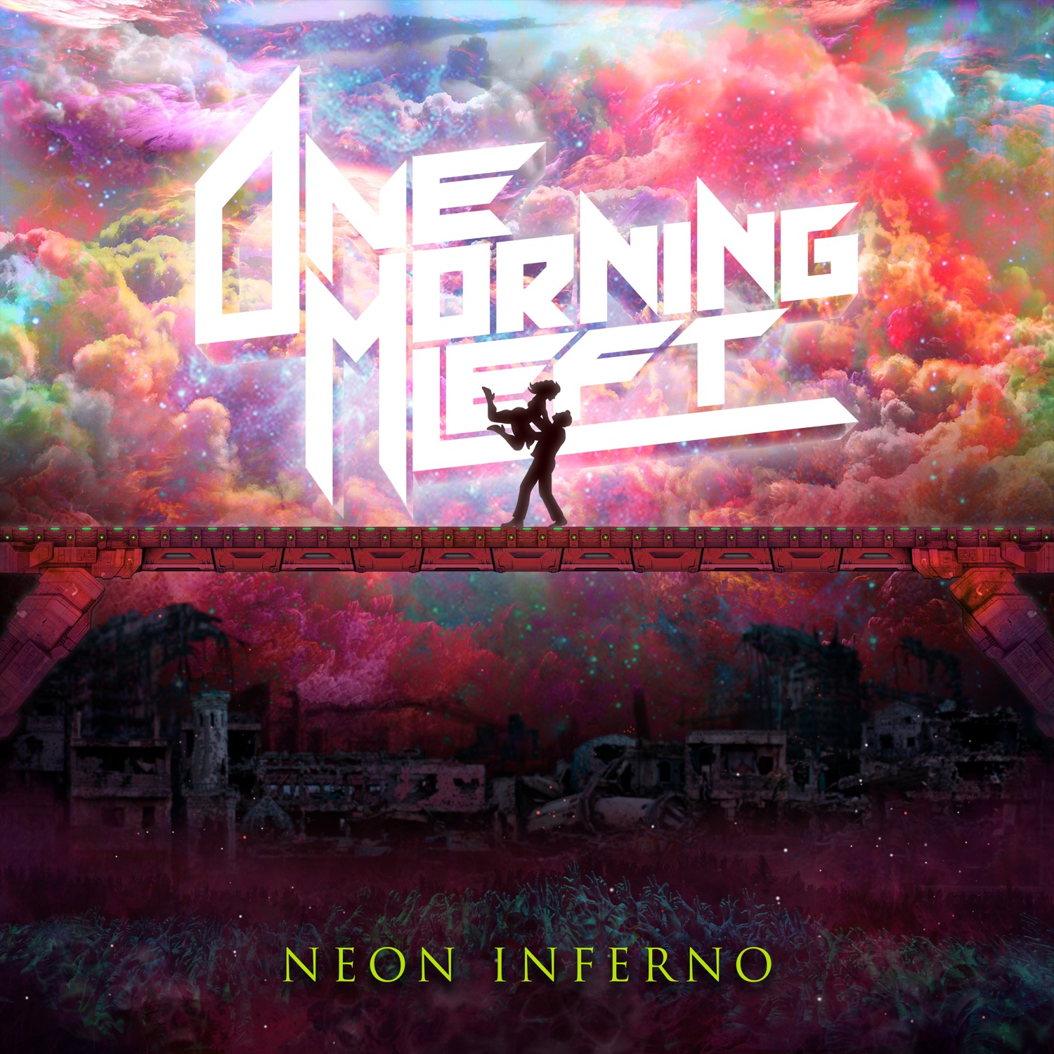 Das Artwork von "One Morning Left - Neon Inferno"