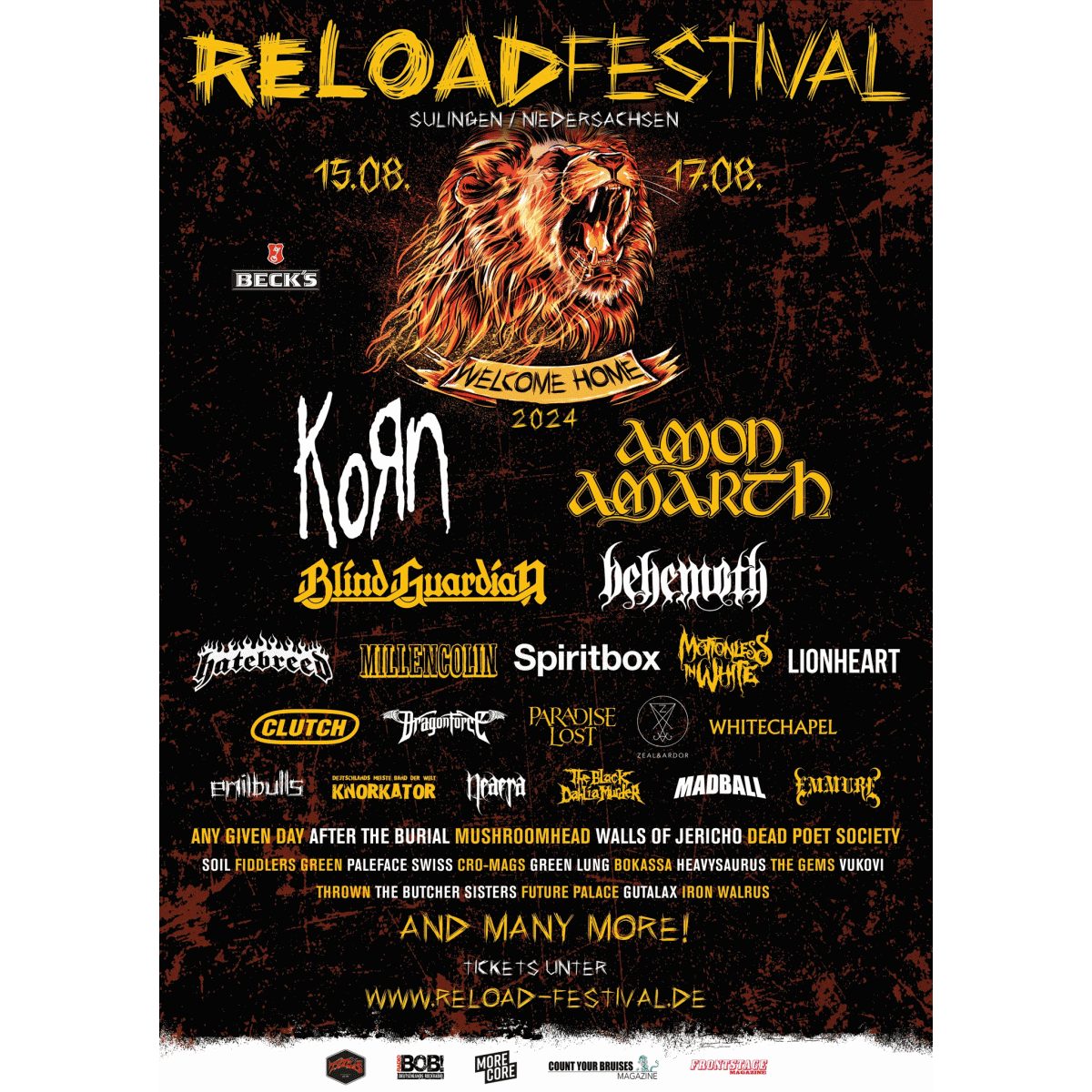 RELOAD FESTIVAL 2024 Termin, Tickets und neue Bands mit HEAVEN SHALL