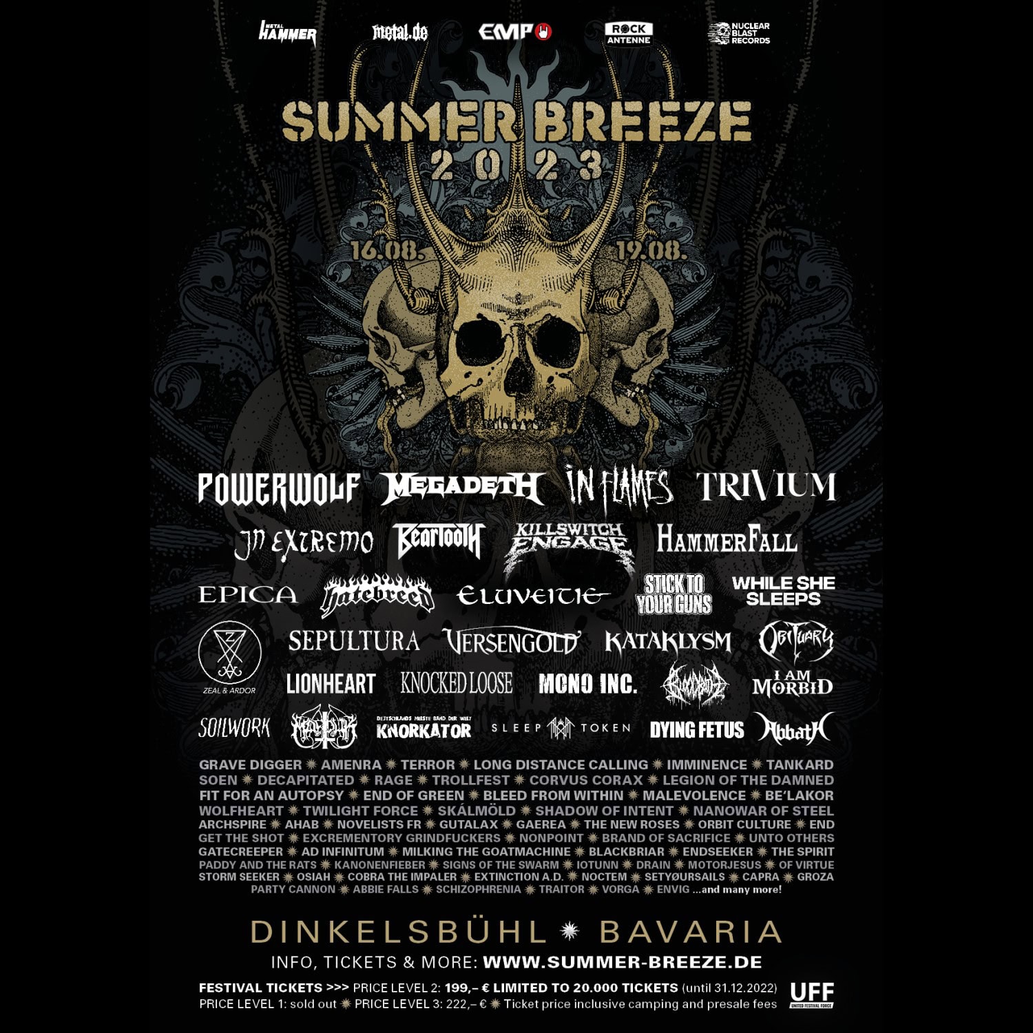 SUMMER BREEZE 2023: Running Order – alle Bands, Spielzeiten und Infos zum Festival