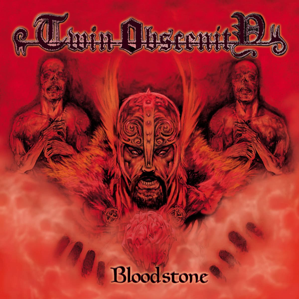 Das Artwork von "Twin Obscenity - Bloodstone"