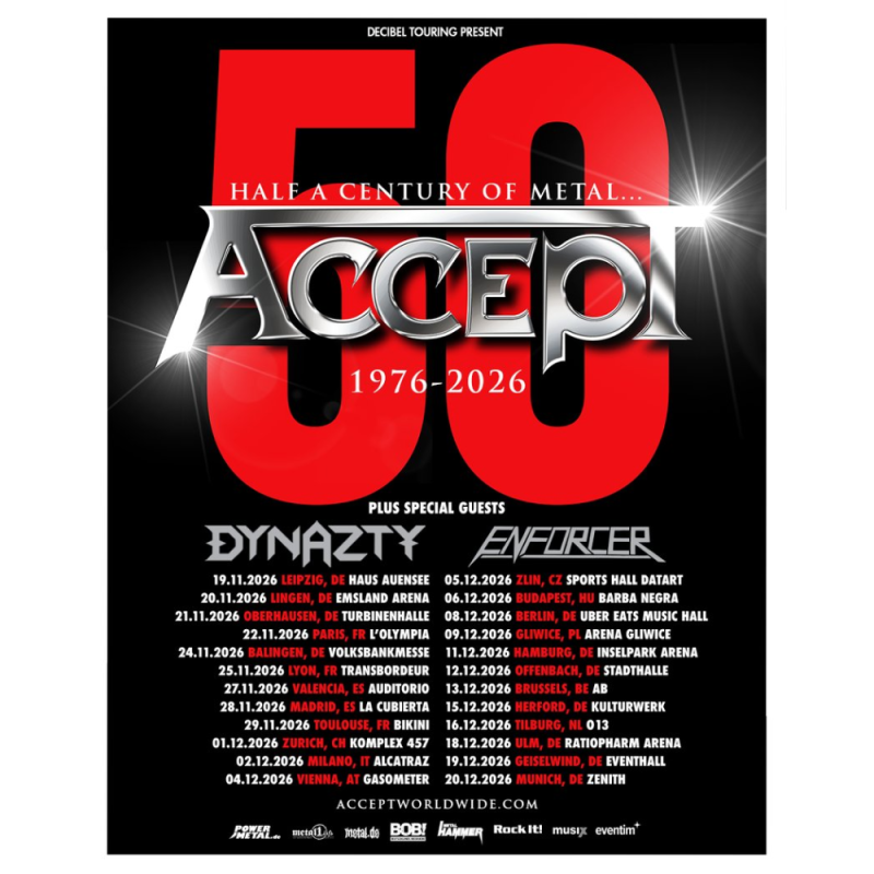Accept Tour Poster 2026 new
