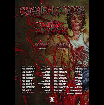 cannibal corpse tour 2017 The Black Dahlia Murder No Return