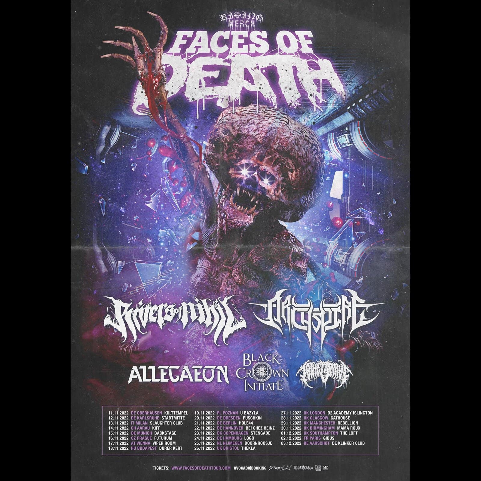 Rivers Of Nihil Tour Mit Allegaeon Archspire Black Crown Initiate To The Grave Auf 2022 Verschoben News Tourdaten Festivals Vampster Com