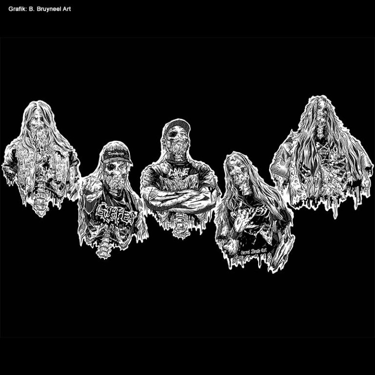 ROTTEN CASKET Death MetalBand um Martin